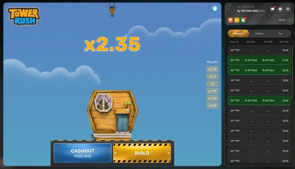 Główne parametry gry Główne parametry gry